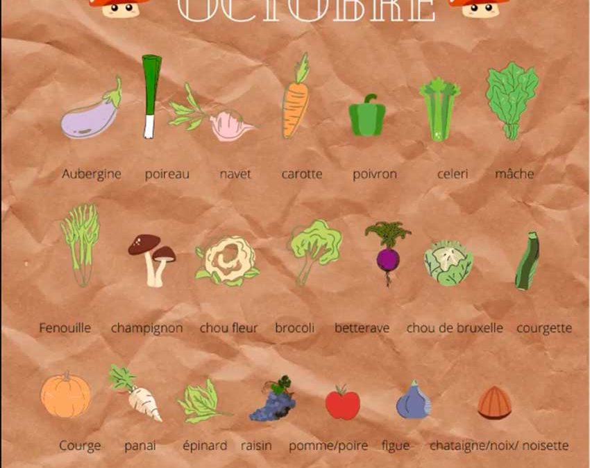 Fruits et légumes de saison – Octobre
